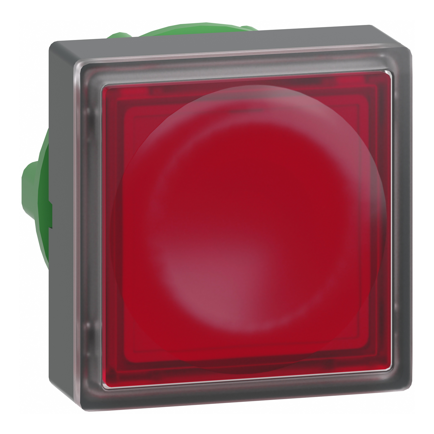 Schneider Electric-ZB5CW343-Harmony tête pour bouton-poussoir lumineux carré - Ø22 - pour étiquette - rouge