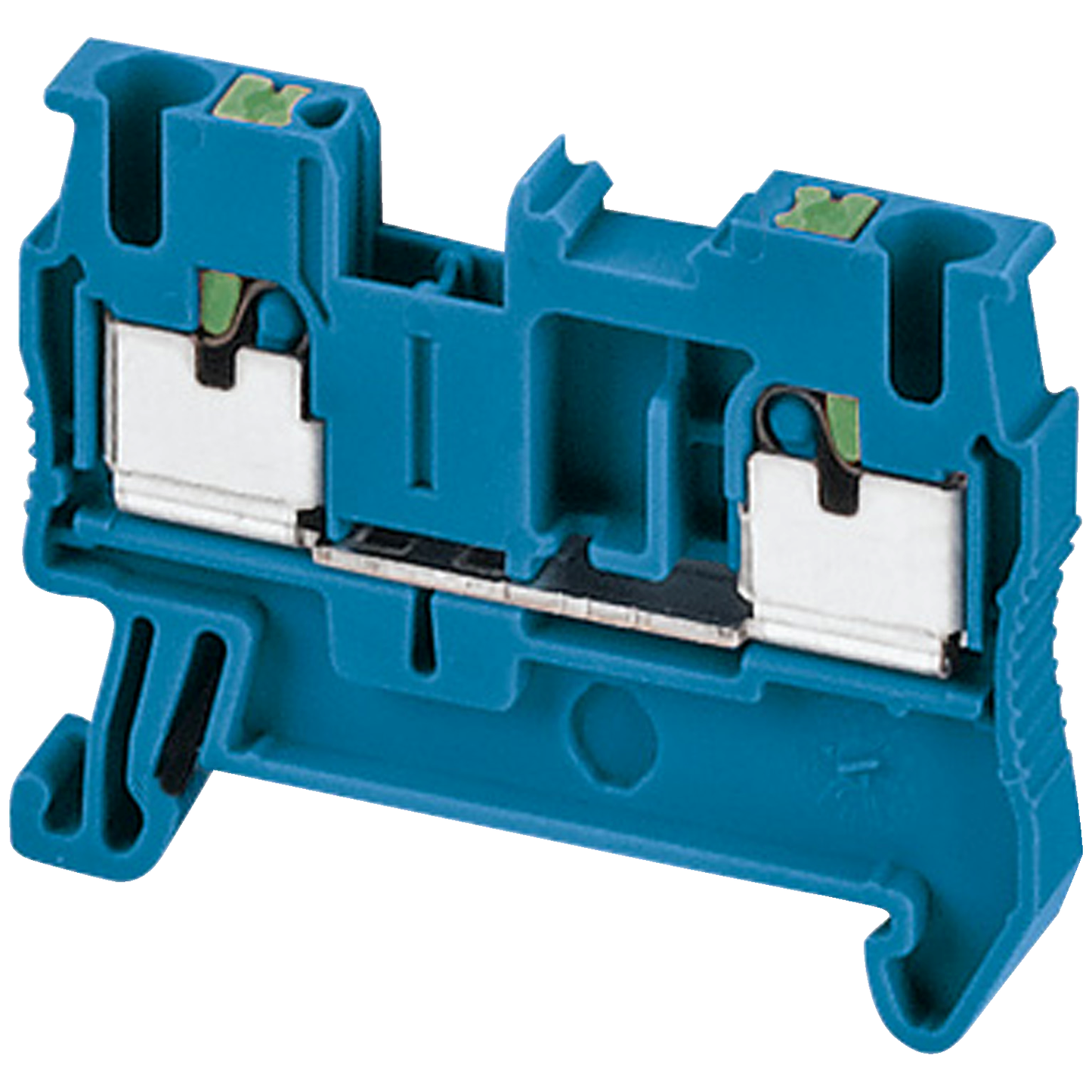 Schneider Electric-NSYTRP22BL-Borne push-in - passant - 2 points - 2,5mm² - bleu
