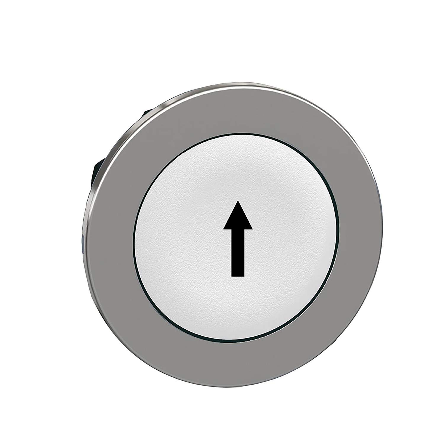 Schneider Electric-ZB4FA334-Harmony XB4 - tête bouton poussoir à impulsion - flush - marqué - blanc
