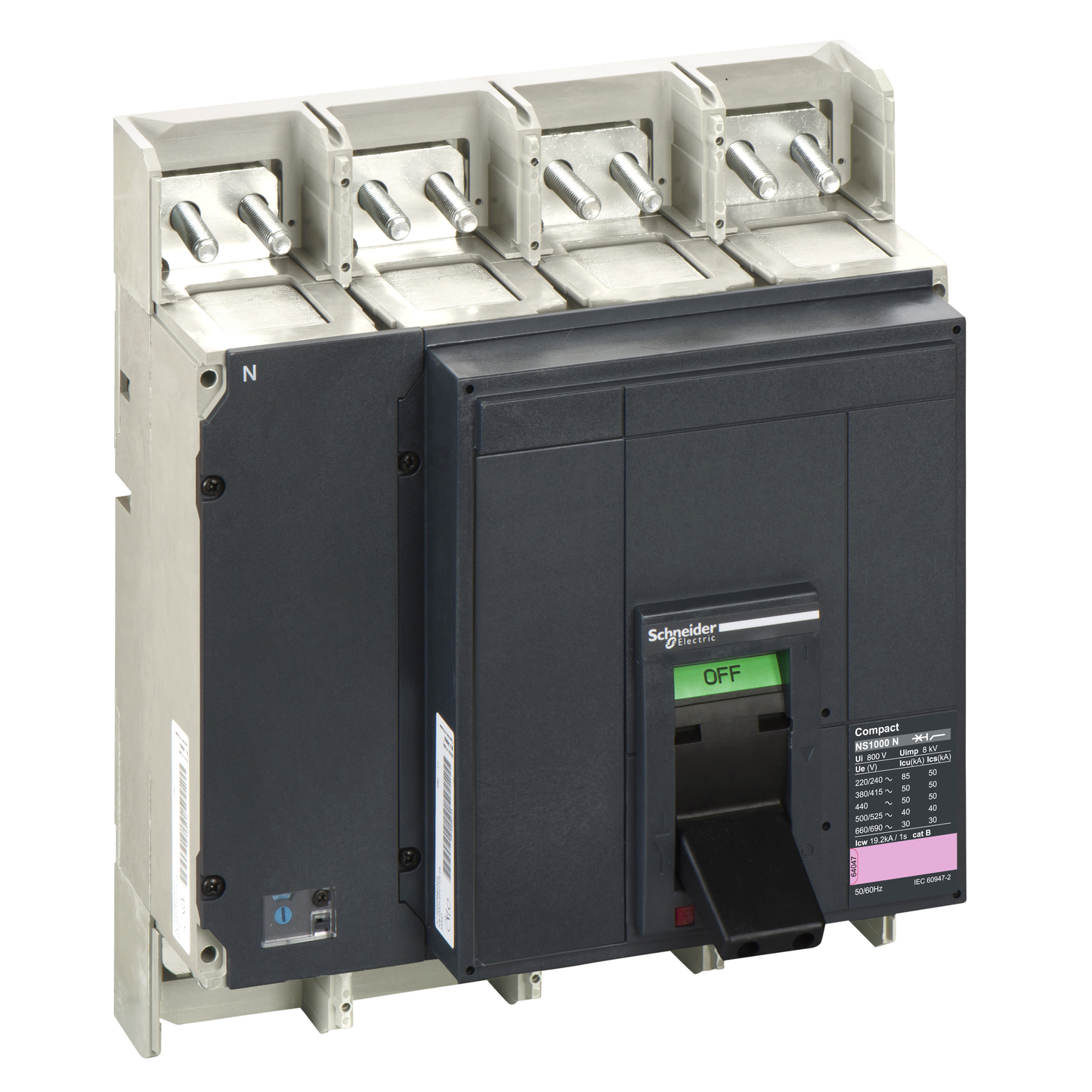Schneider Electric-33394-ComPact NS1000N - bloc coupure - 4P - 50KA - débrochable électrique