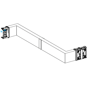 Schneider Electric-KSA400DZCH41F-Canalis KSA - Zed horiz. coupe feu 400A - Dr./Gau. - A&C=250mm - B=700-1200mm