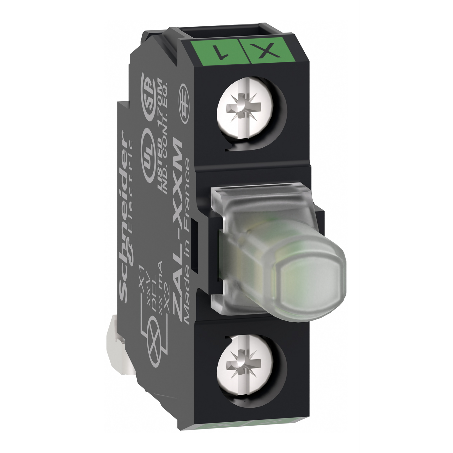 Schneider Electric-ZALVM3M-box of 5 * Bloc lum. boîte LED vert 230V