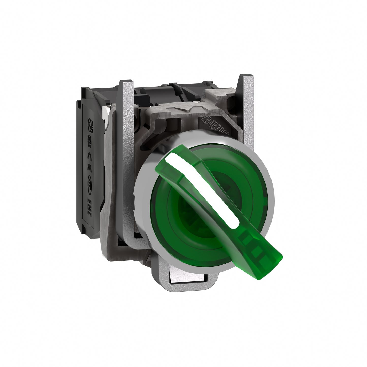 Schneider Electric-XB4BK123G5-BOUTON TOURNANT LUMINEUX VERT DIAM 22