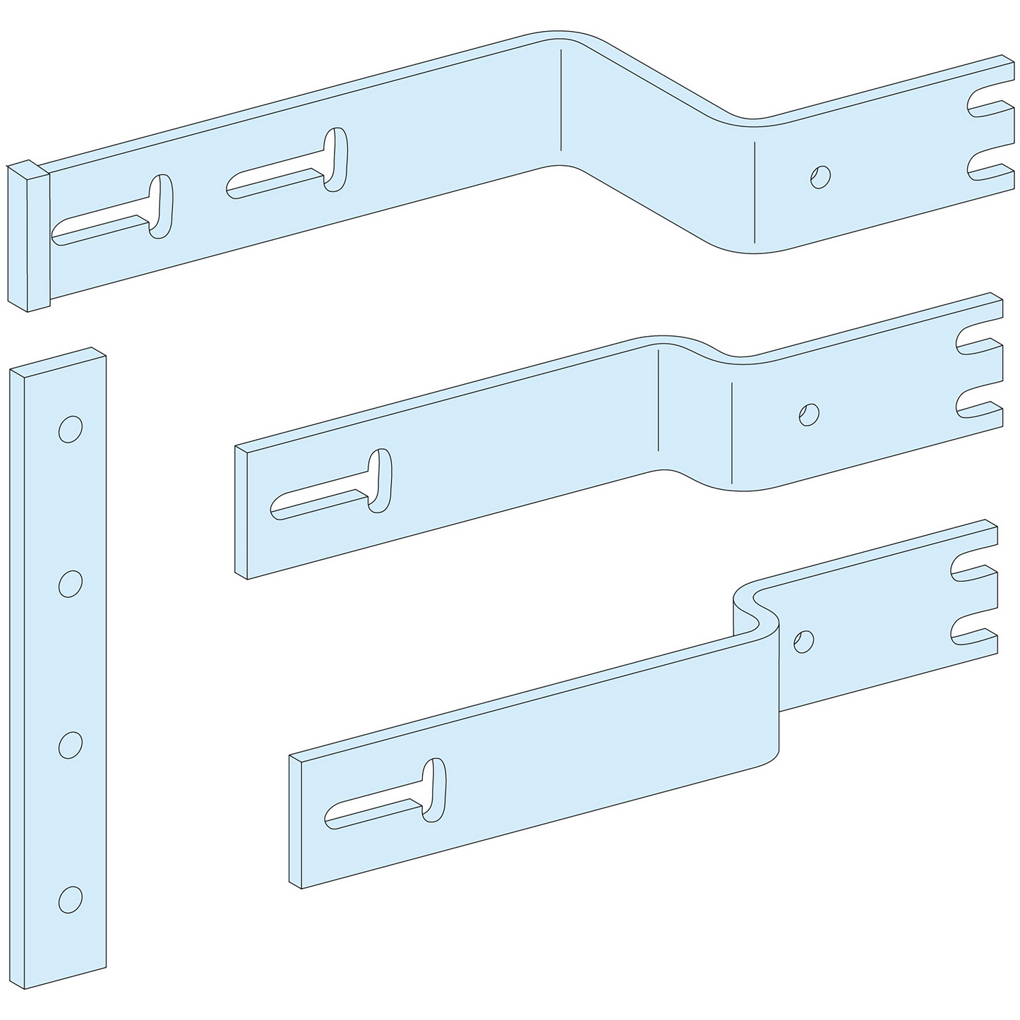 Schneider Electric-LVS04473-PrismaSeT P - Liaison JdB.V NS800/1000 - horizontal Fixe - 3P