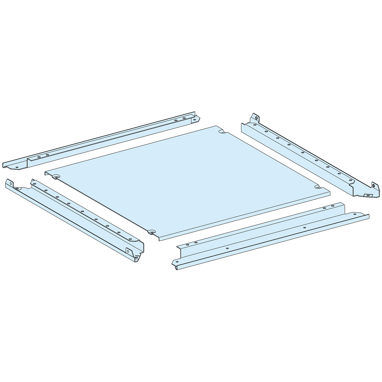 Schneider Electric-LVS08486-PrismaSeT P - Plaque passe-câbles pleine IP55 - L650 P400