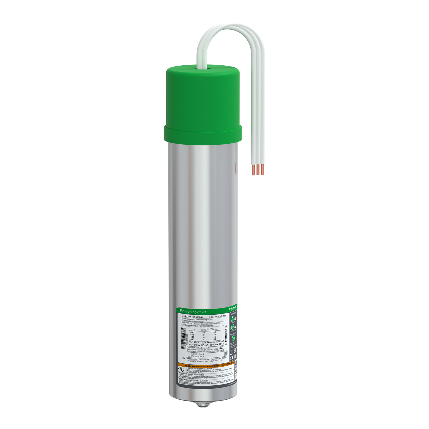 Schneider Electric-BLRCH042A050B48-VarplusCan - Condensateur can hdy 4.2/ 5kvar 480v