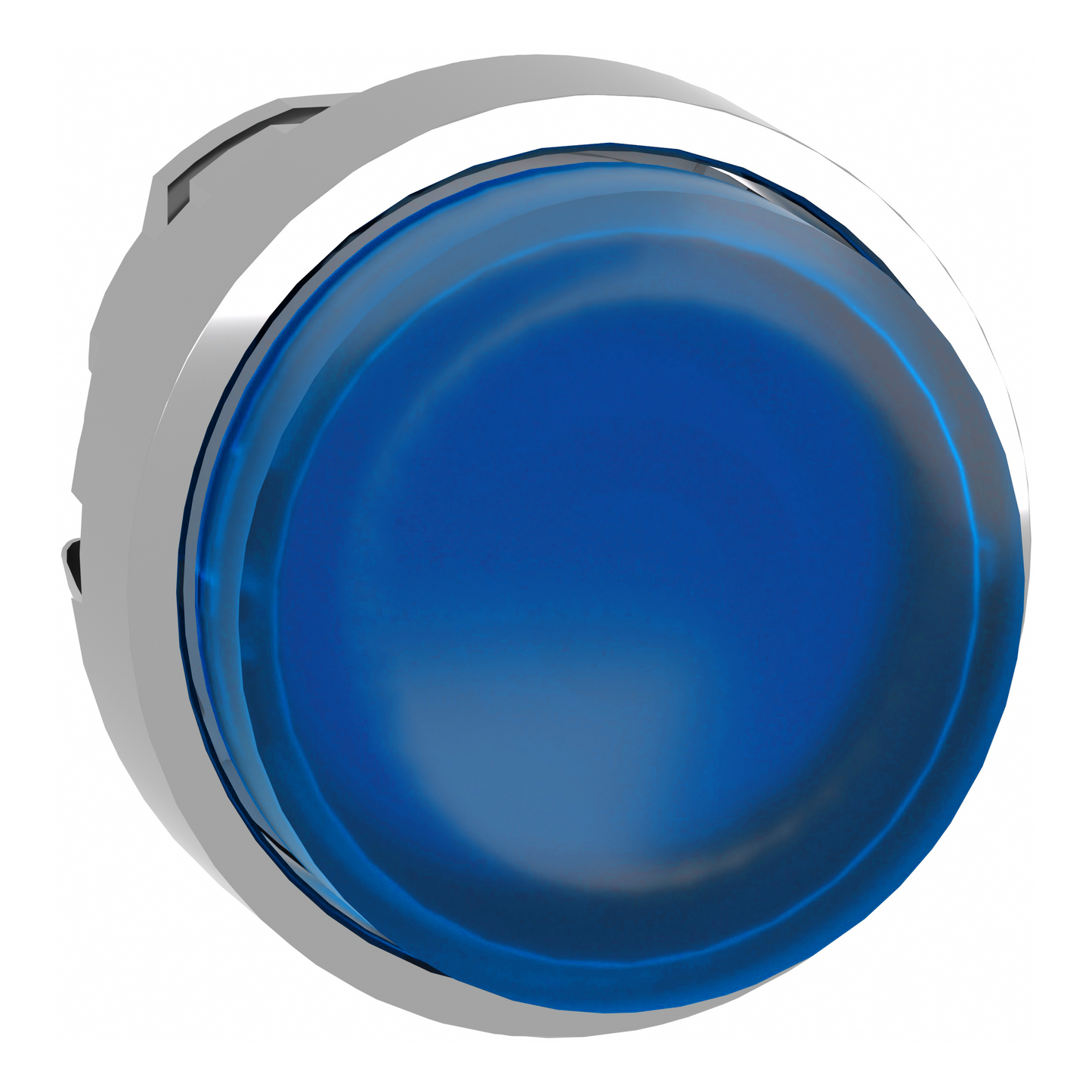 Schneider Electric-ZB4BH63-Harmony XB4 - tête bouton pousser-pousser lumineux - Ø22 - dépassant - bleu
