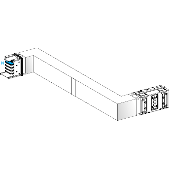 Schneider Electric-KSA630DZCH41F-Canalis KSA - Zed horiz. coupe feu 630A - Dr./Gau. - A&C=300mm - B=700-1200mm