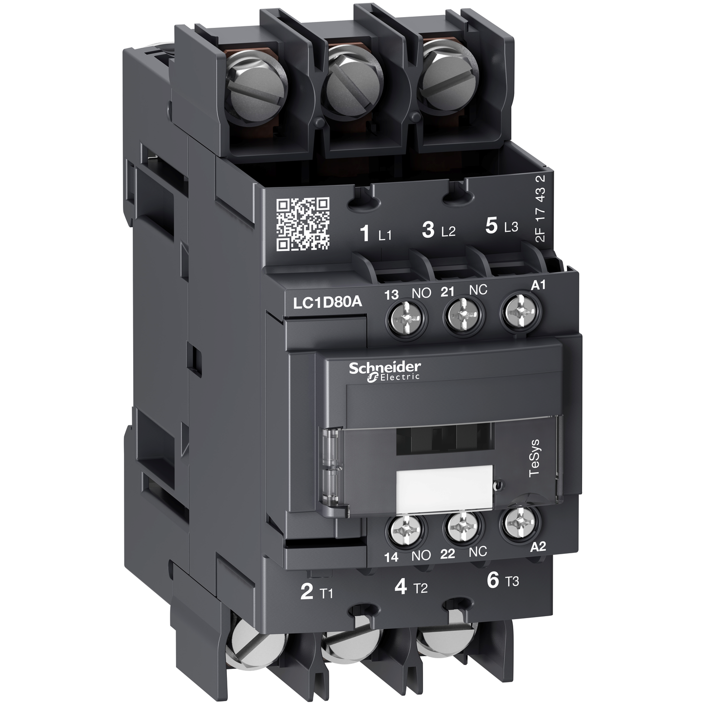 Schneider Electric-LC1D80A6P7-TeSys D - contacteur - 3P(3 NO) - AC3 - <= 440V 80A - 230Vca - cosses fermées