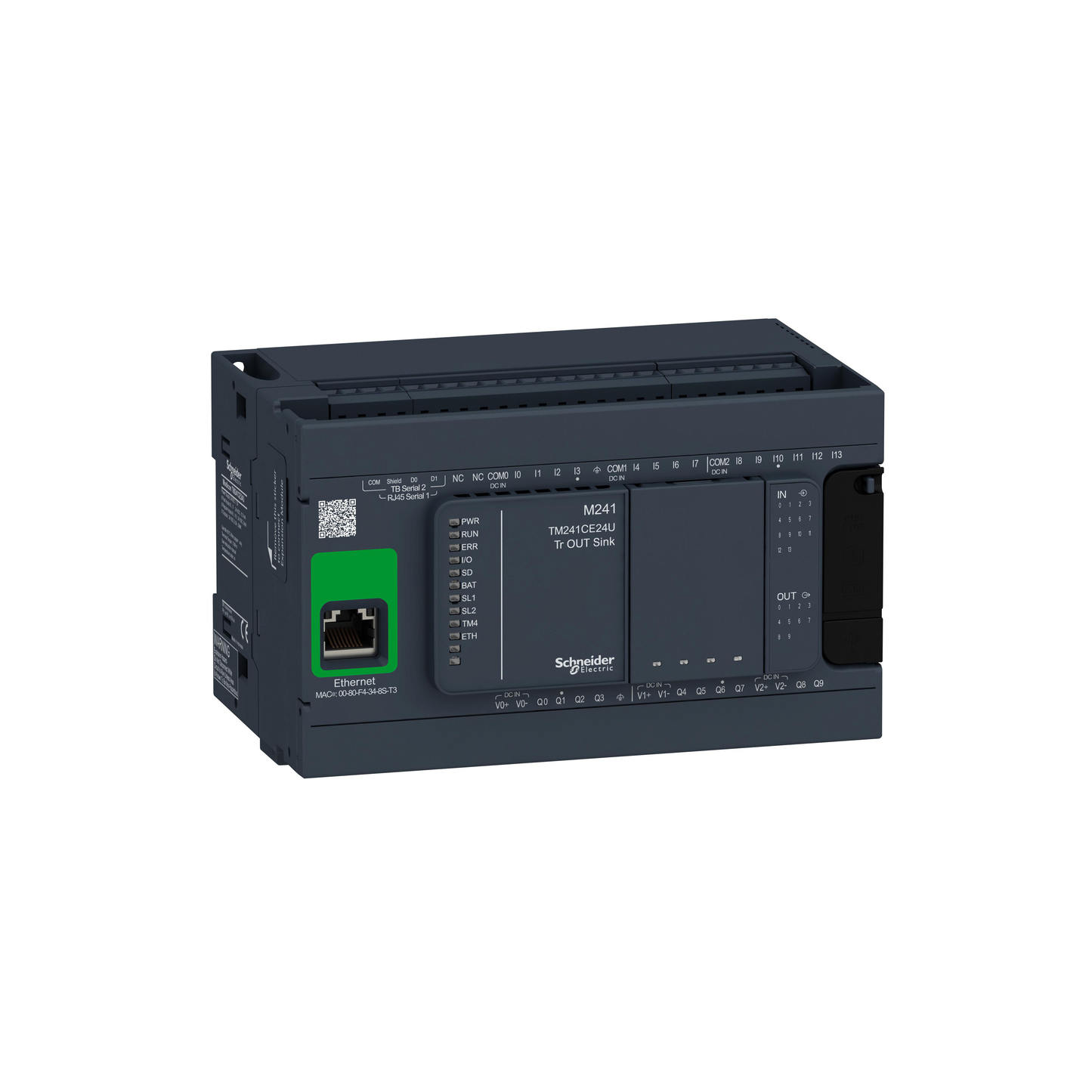 Schneider Electric-TM241CE24U-M241 24E-S NPN ETH 24VCC