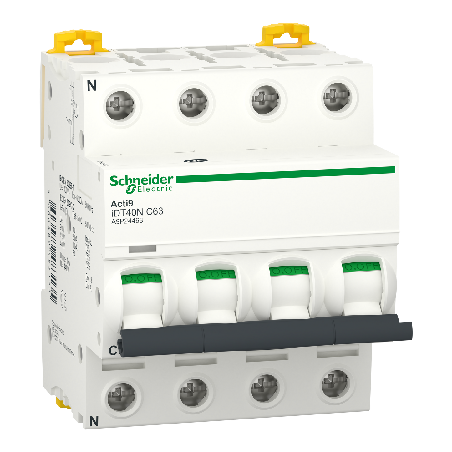 Schneider Electric-A9P24463-iDT40N disj 4P 63A crb C 10kA