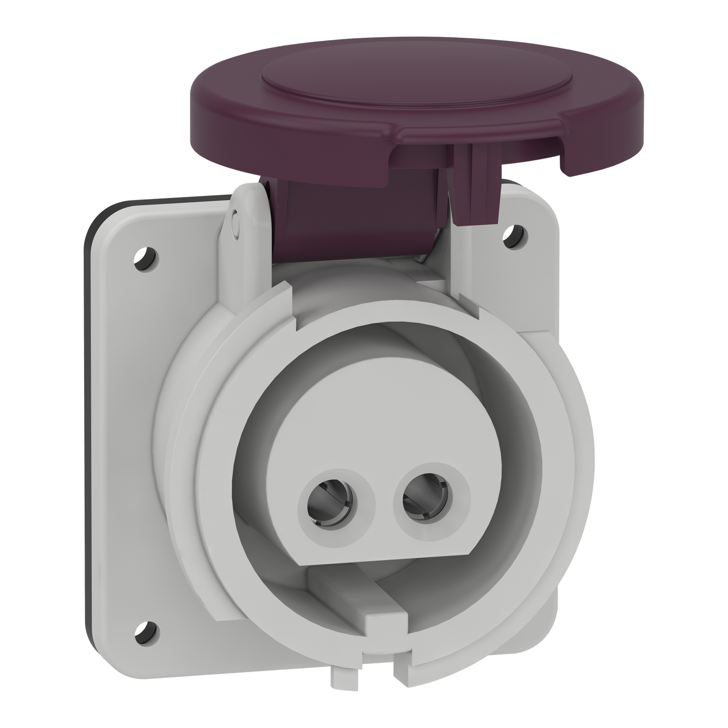 Schneider Electric-82901-Mureva - socle de prise industrielle droite - 16 A - 2P - 20-25 V CA - IP44