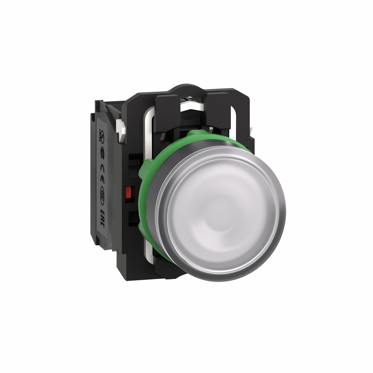 Schneider Electric-XB5AW31G5-Harmony bt-pous lumineux blanc Ø22 - impulsion - 120V - 1O+1F