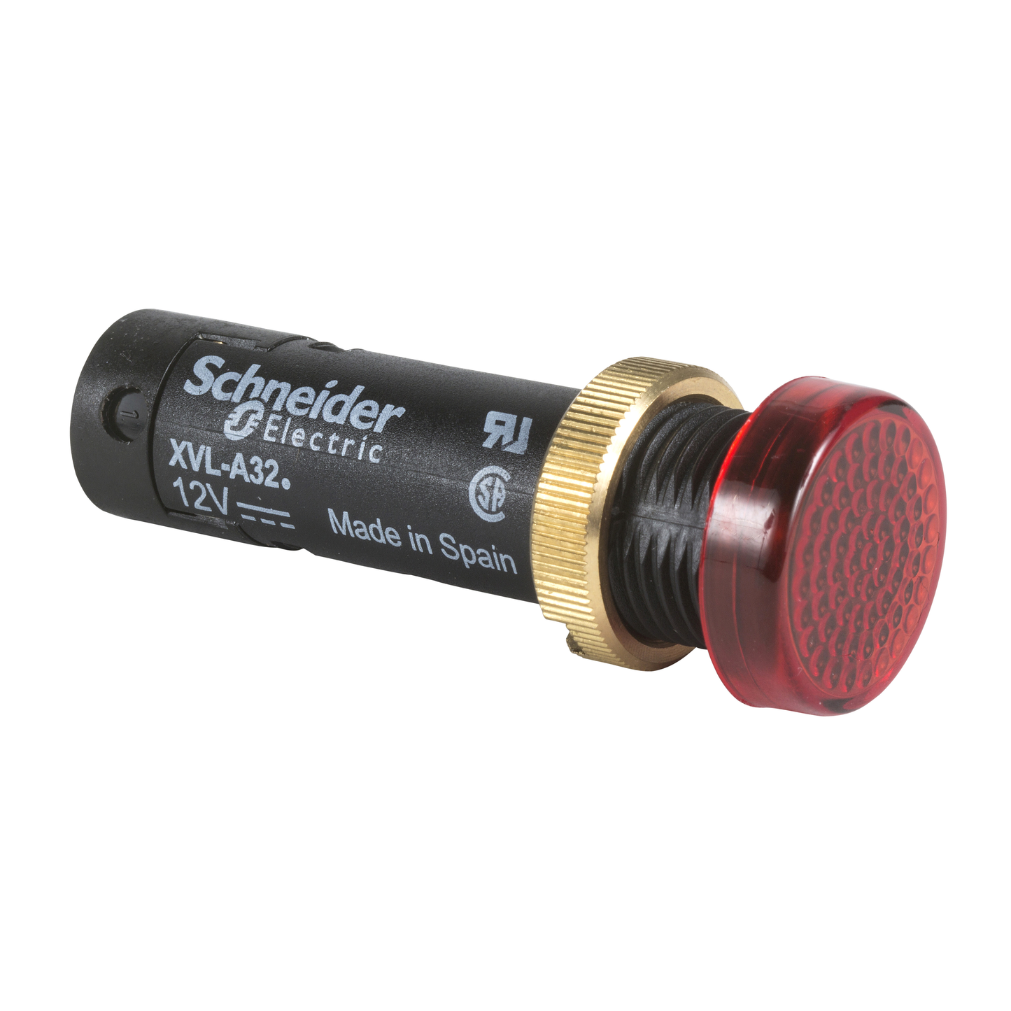 Schneider Electric-XVLA324-Harmony XVLA - voyant rond Ø12 - IP40 - rouge - DEL intégrée - 12V - bornes