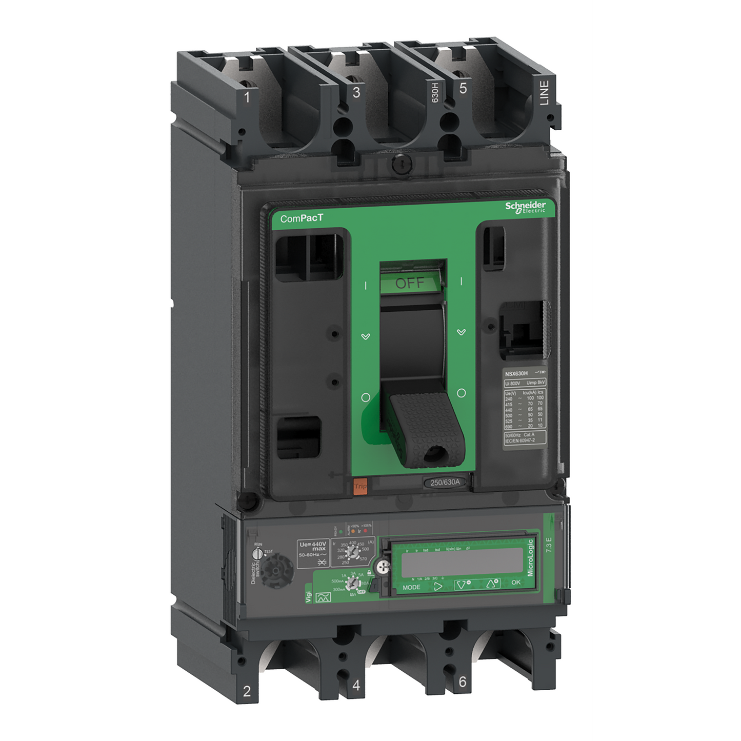 Schneider Electric-C40N37E400-NSX400N DISJV 3P3D MIC7.3 400A
