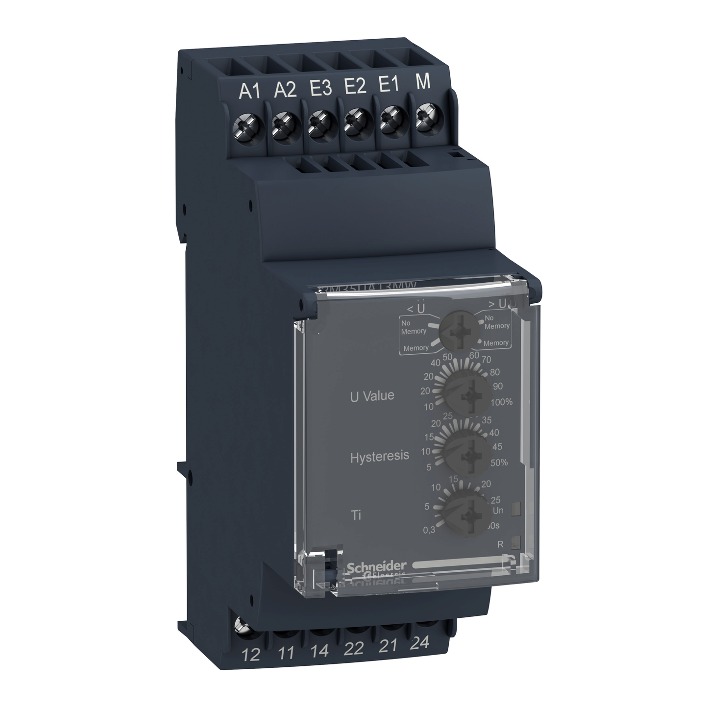 Schneider Electric-RM35UA11MW-Harmony RM35-U - relais de contrôle de tension multifonctionnel - plage 0,05..5V