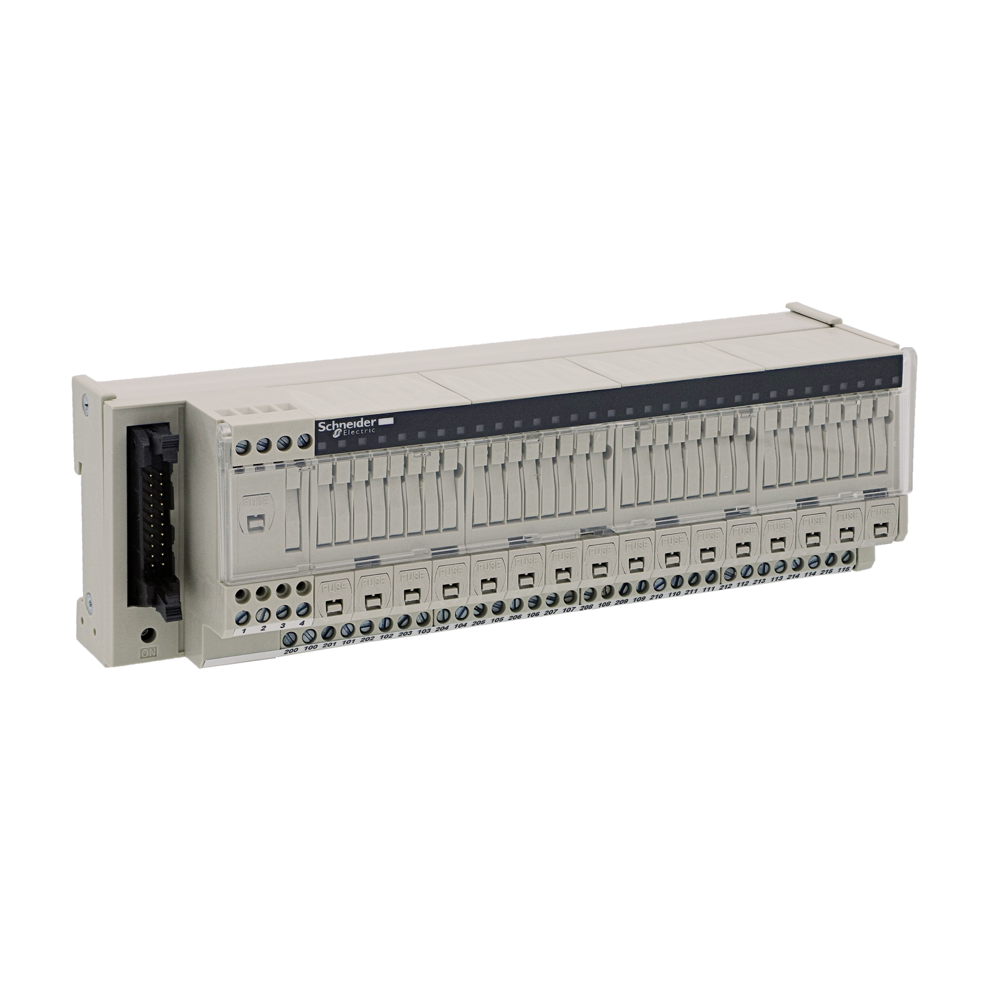 Schneider Electric-ABE7H16S43-Telefast ABE7 - embase de raccordement passive - 16 E - fusible - DEL -isolateur