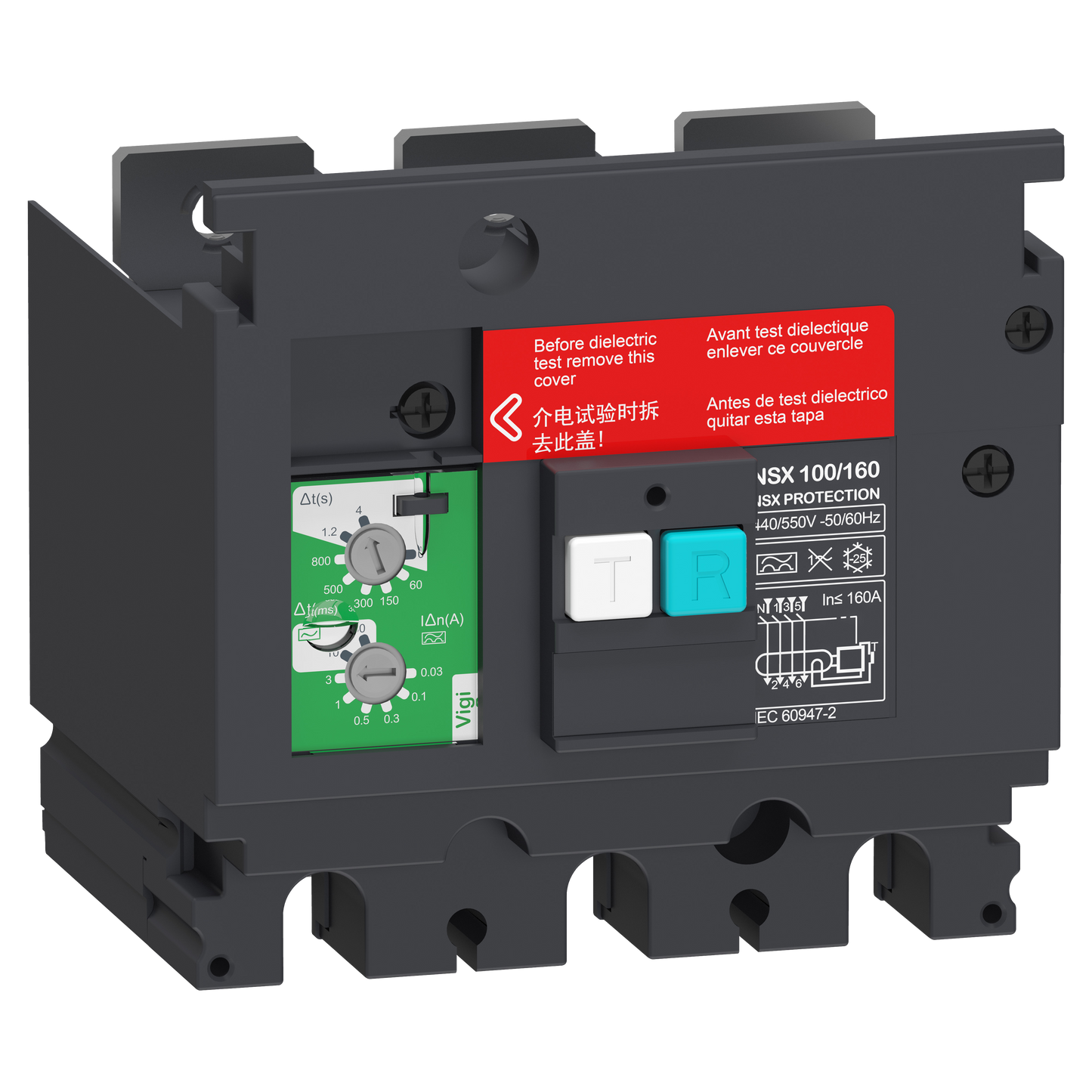 Schneider Electric-LV429490-ComPacT VigiPacT NSX - bloc vigi - 3P - seuil 0,03 à 30A - 440/550Vca pr NSX160