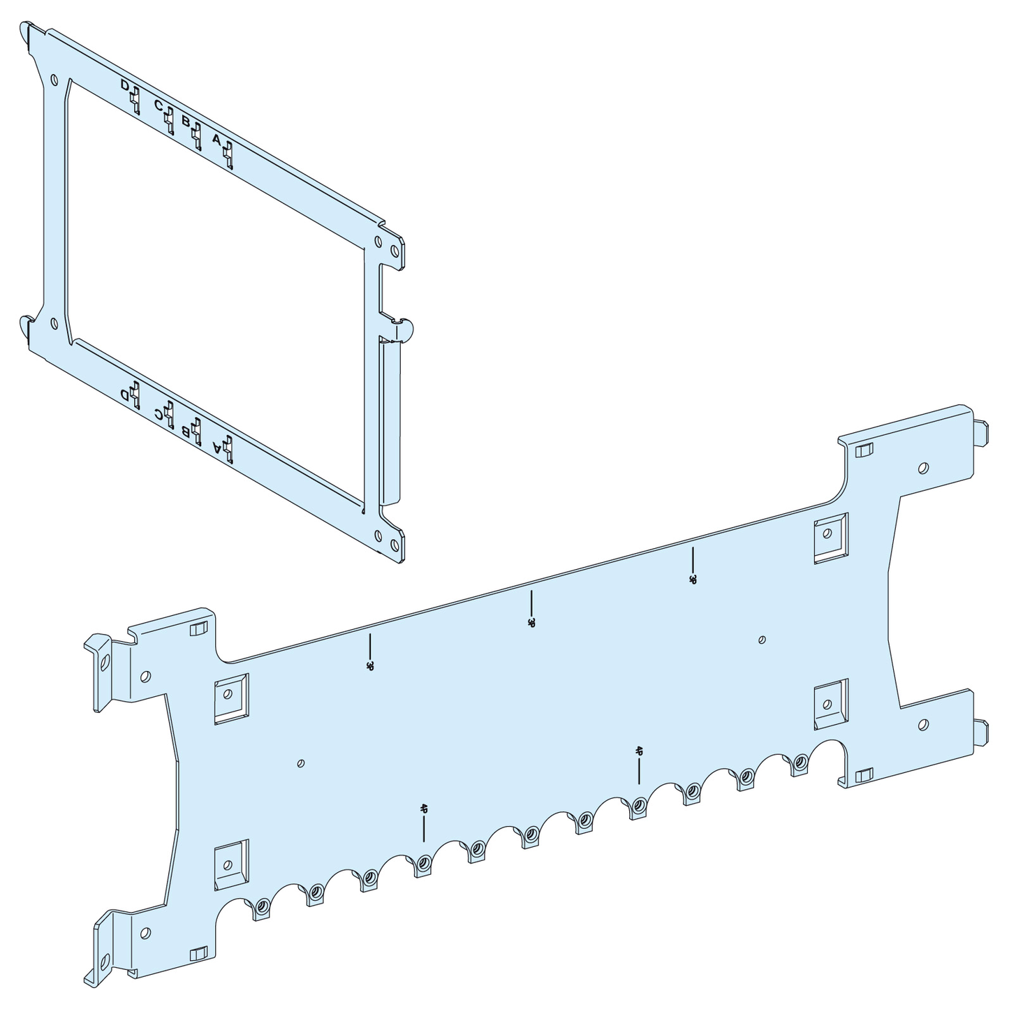 Schneider Electric-LVS03423-PrismaSeT P - Platine NSX250-3P4P+Lin.FC-socle-vert.-Cde rot. télec-L650