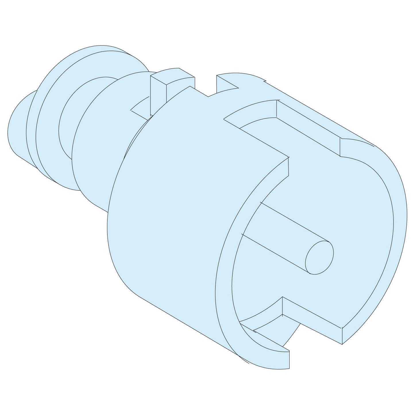 Schneider Electric-LVS09932-PrismaSeT - Insert de poignée IP55 - double barre 3 mm