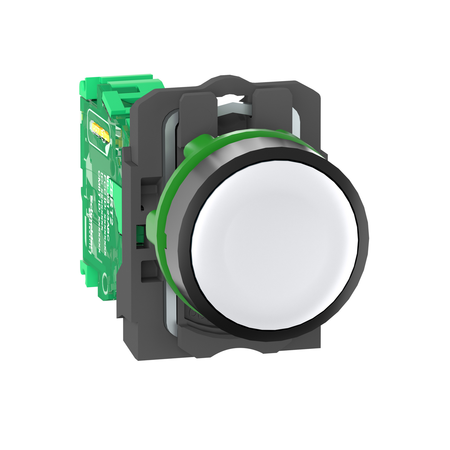 Schneider Electric-ZB5RTA1-Harmony émetteur sans pile & sans fil avec tête plastique Ø22 mm capsule blanche