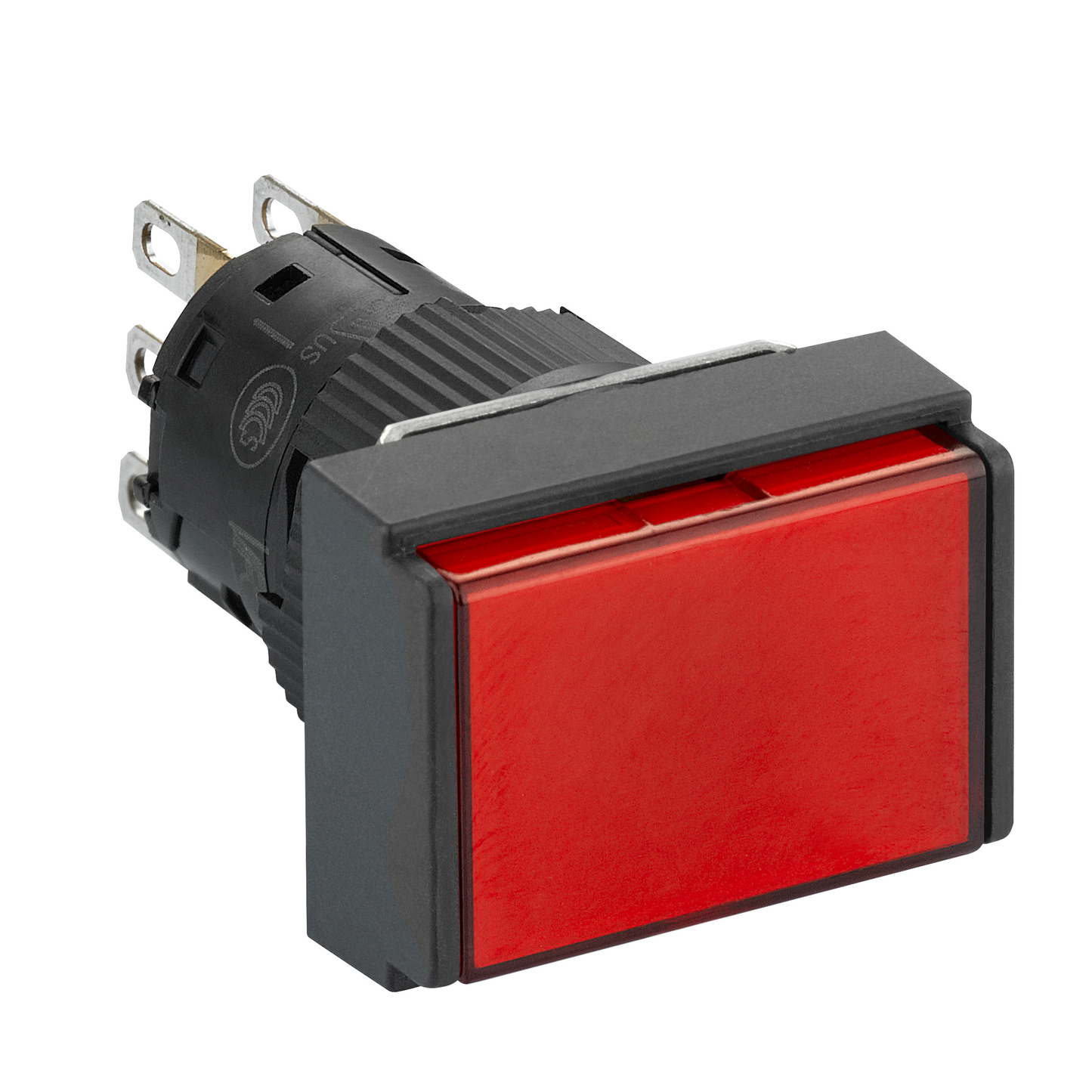 Schneider Electric-XB6EDW4B1P-Harmony XB6 - bouton-pous. lum. - Ø16mm - à imp. affleurant - 1OF - 24V - rouge