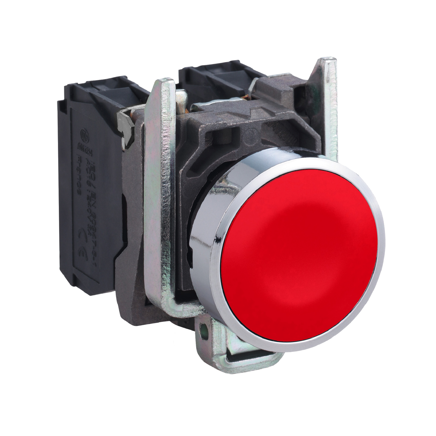Schneider Electric-XB4BA45-Harmony XB4 - bouton poussoir à impulsion - Ø22 - 1O+1F - vis étrier