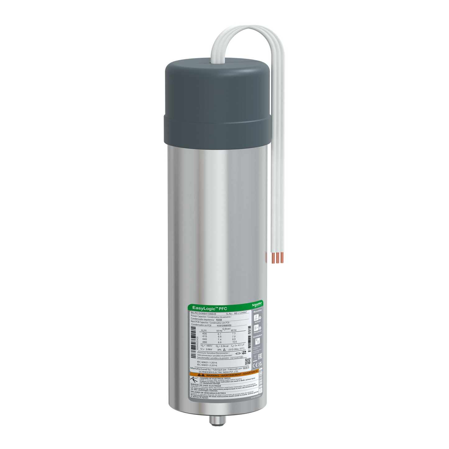 Schneider Electric-BLRCS088A106B48-VarPlusCAN condensateur SDY 8.8kvar 480V