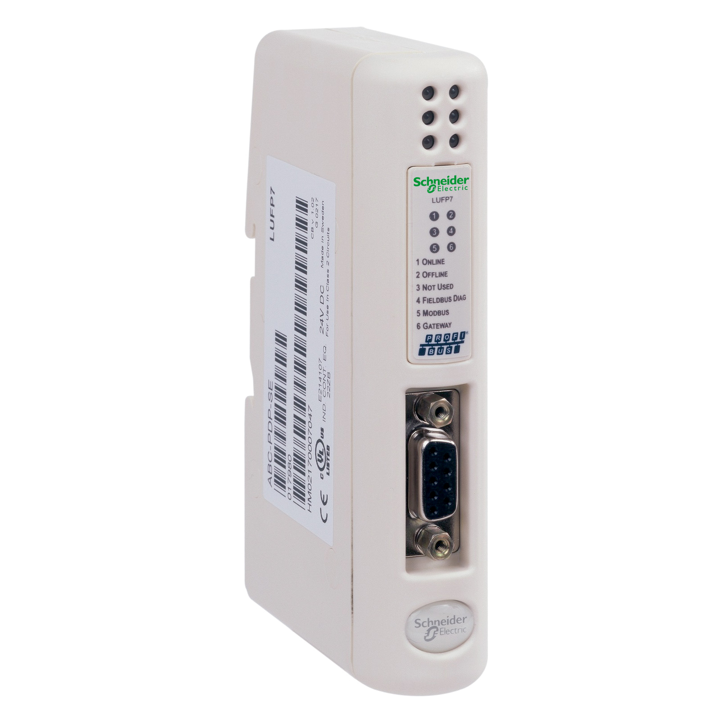 Schneider Electric-LUFP7-TeSys U - passerelle de comm. Profibus DP/Modbus 1Profibus DP SUBD9 1RJ45 Modbus