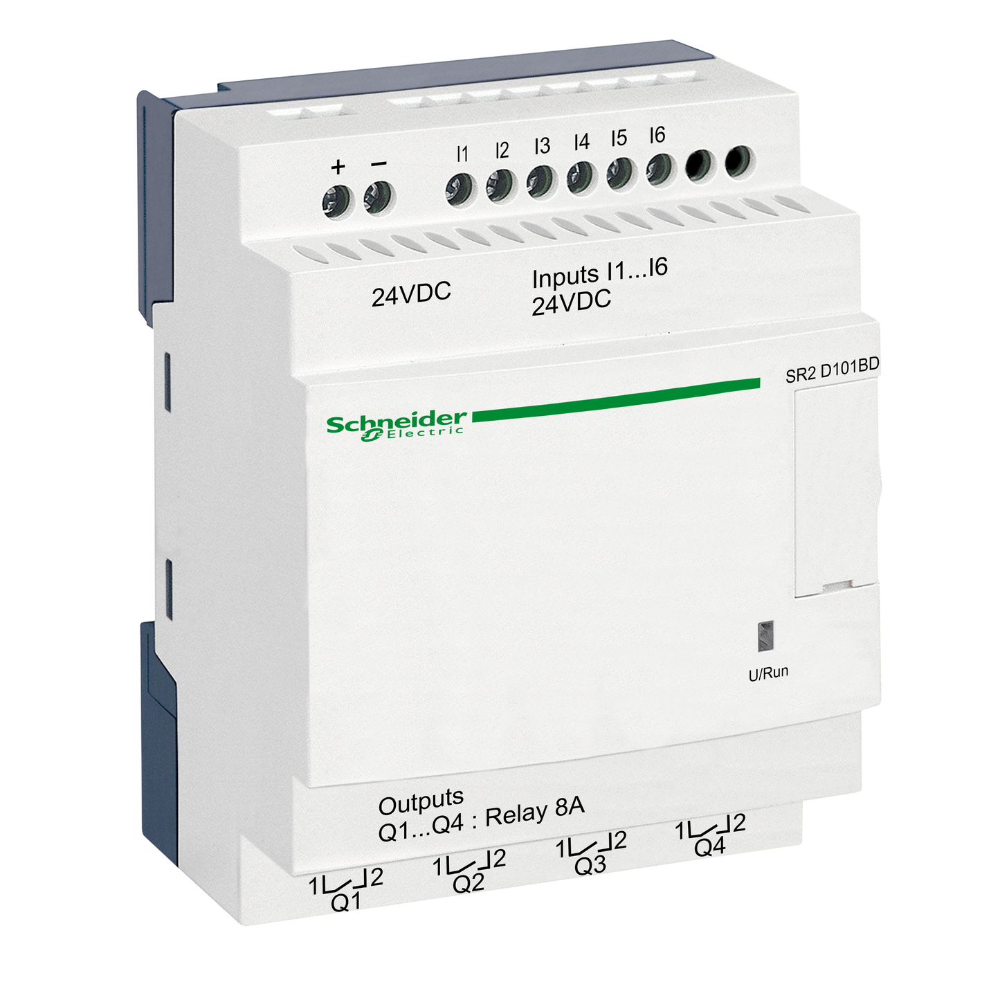 Schneider Electric-SR2D101BD-Zelio Logic - relais intelligent compact - 10 E/S 24Vcc - ss horlog - ss affi.