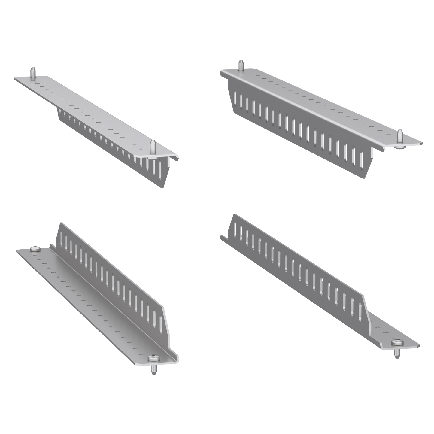 Schneider Electric-NSYRCKS6-PanelSeT Accessoires - 4 équerres de support pour châssis 19''fixe P600mm