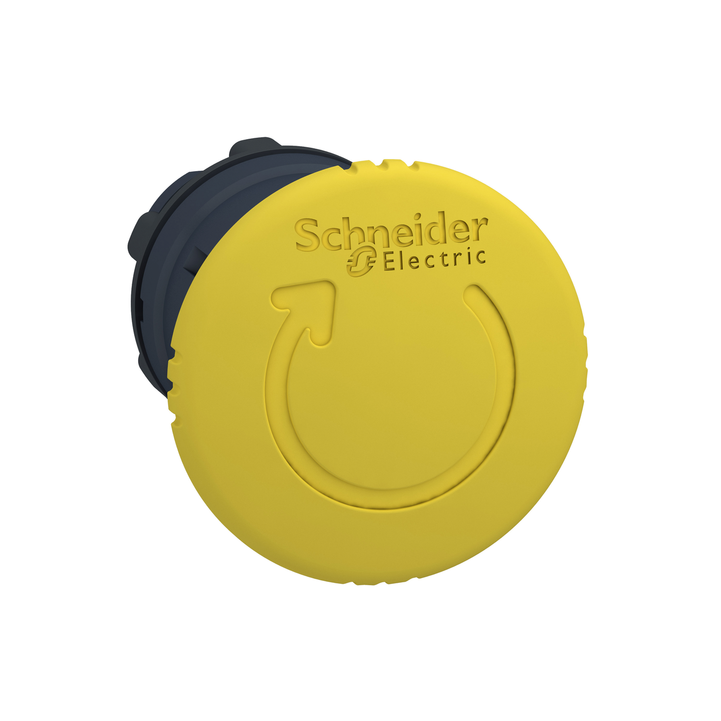 Schneider Electric-ZB5AS55-Harmony tête de coup de poing Ø 40 - tourner pour déverrouiller - Ø22 - jaune