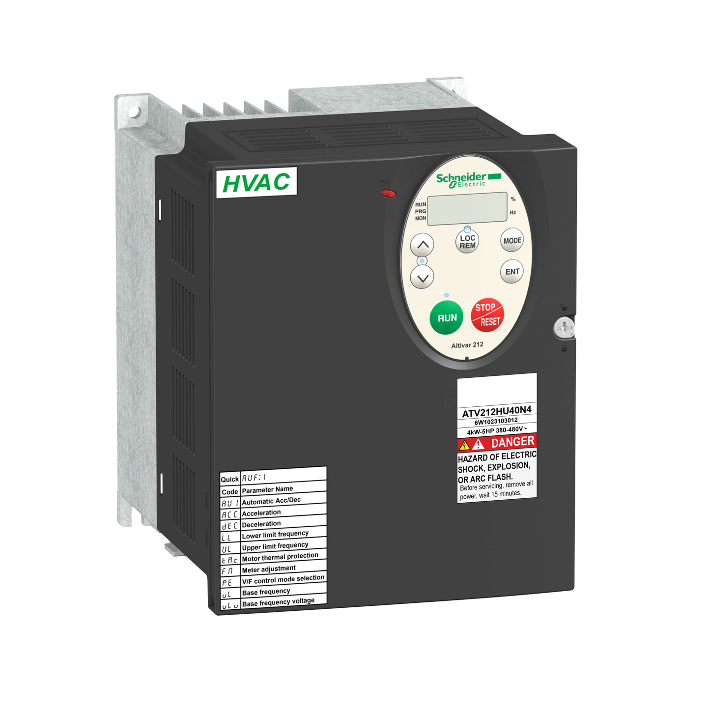 Schneider Electric-ATV212HU30N4-Altivar - ATV212 variateur de vitesse - 3ph - 3kW - 4hp - 480V - CEM - IP21