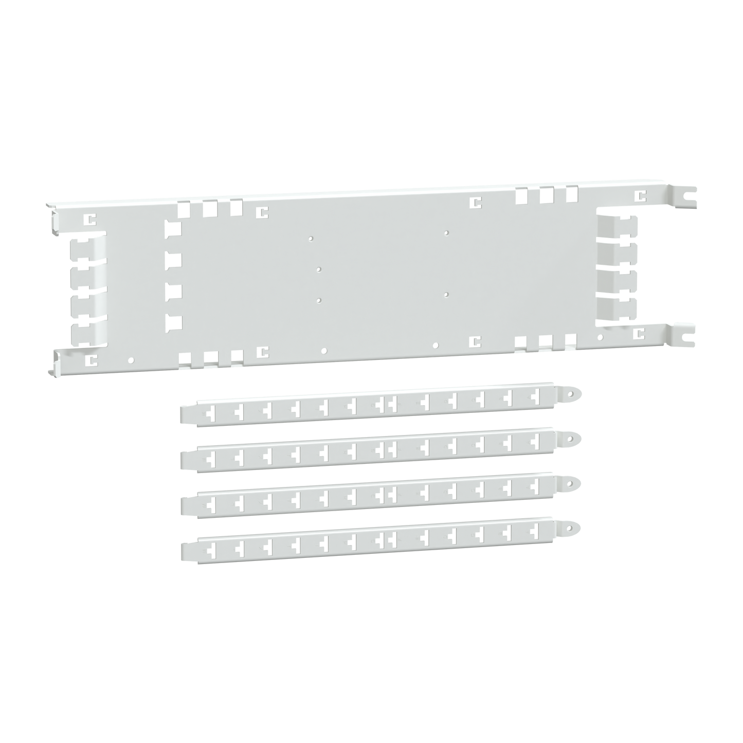 Schneider Electric-LVS03409-PrismaSeT P - Platine NSXm horizont. - fixe - 3P4P - Cde man. rotat.-L650