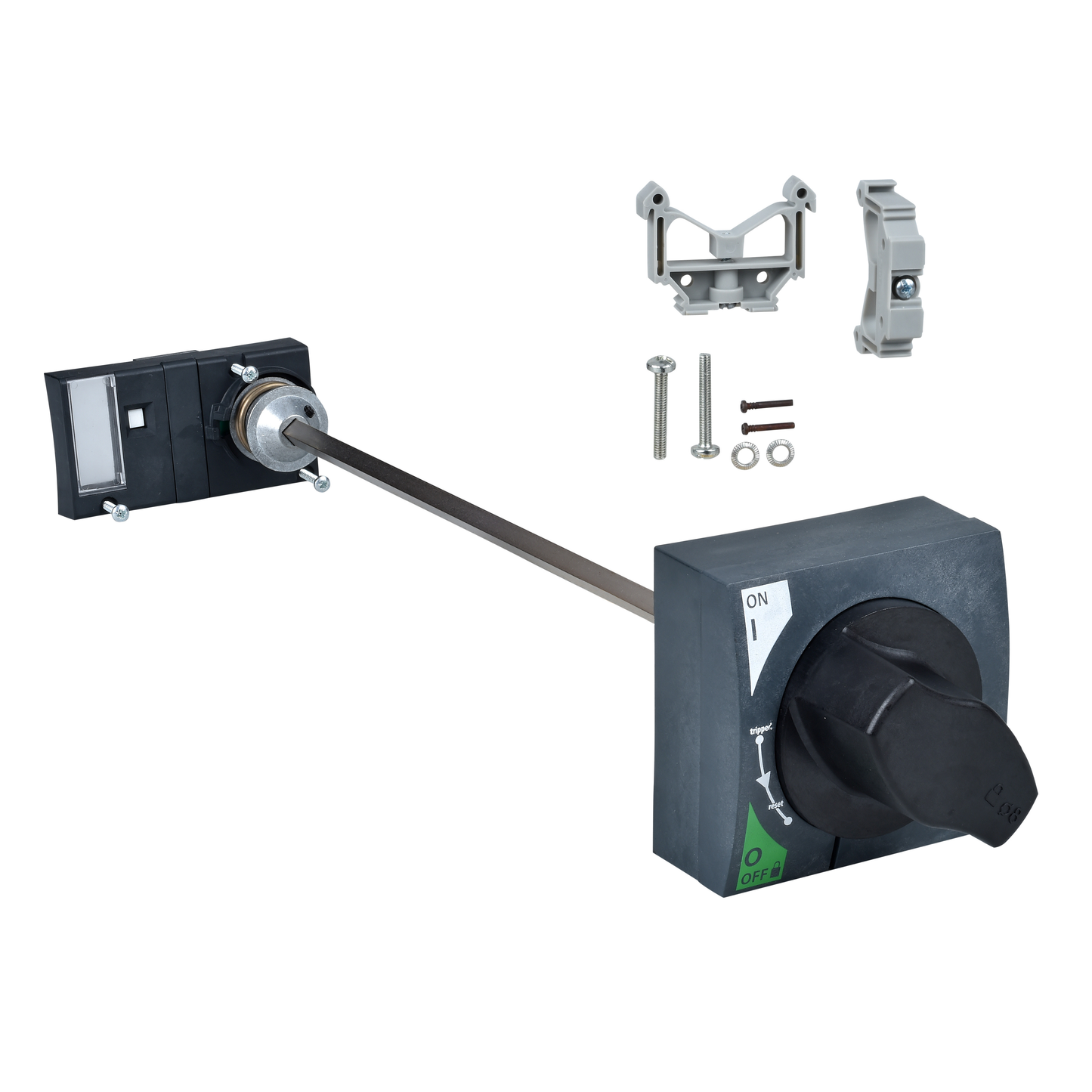 Schneider Electric-19088-Acti9 - Commande rotative frontale pour NG125 3P ou 4P - Poignée noire