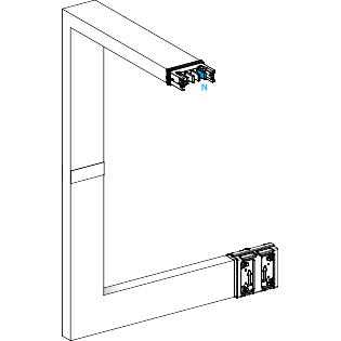 Schneider Electric-KSA250DMCL43F-Canalis KSA - coude mult. coupe feu 250A - 3 côtés ajust. 250-750 ou 700-1200mm