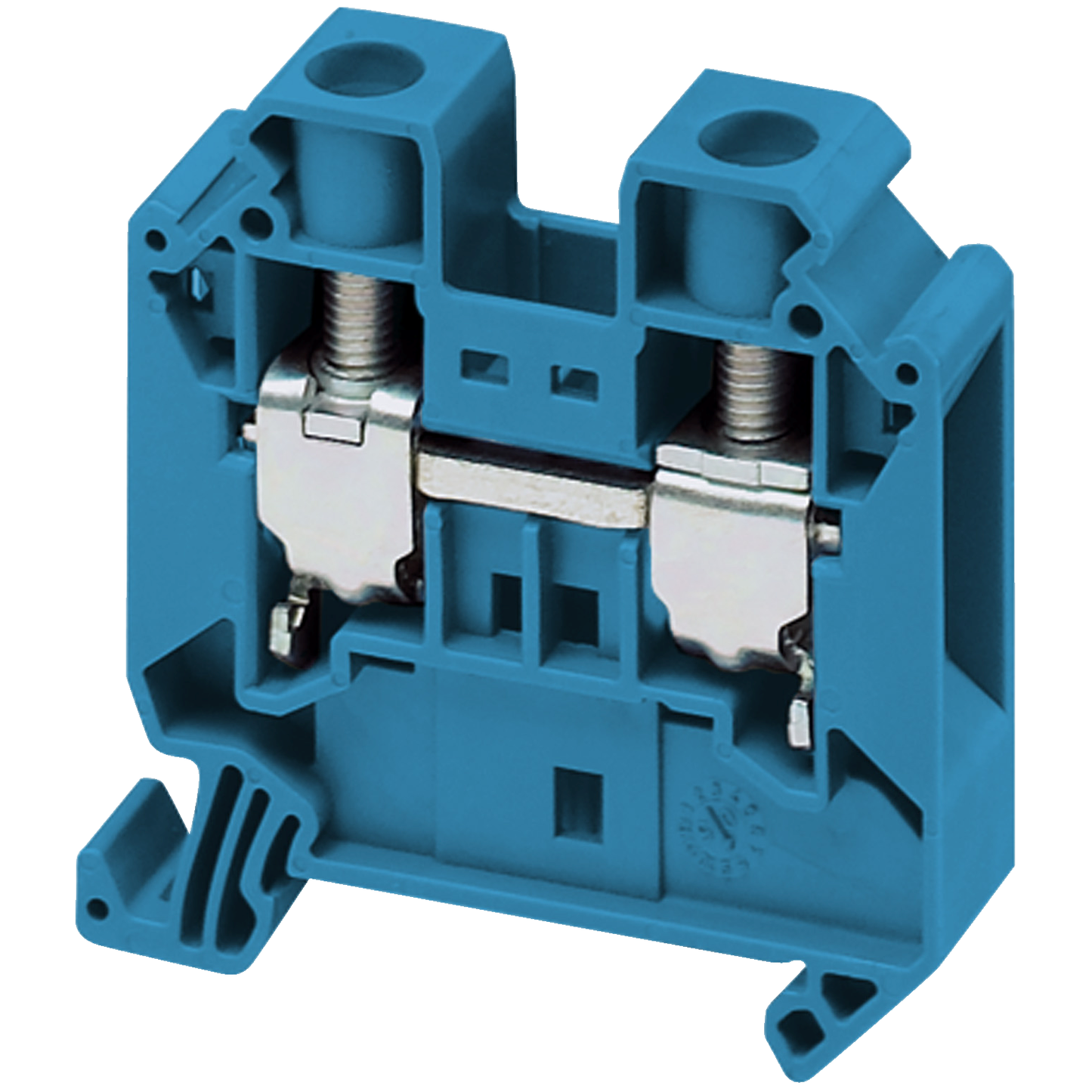 Schneider Electric-NSYTRV162BL-Borne à vis - passant - 2 points - 16mm² - bleu