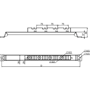 Schneider Electric-NSYAS600-SUPPORT CALAGE INF. 600