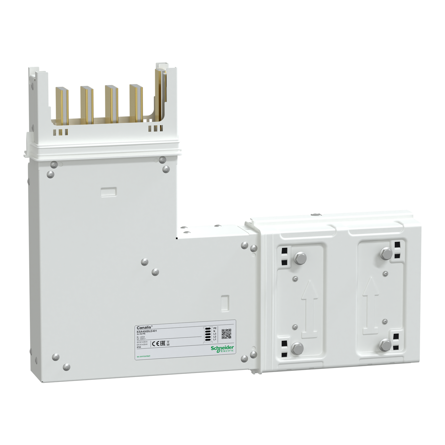 Schneider Electric-KSA400DLE401-Canalis KSA - coude 400A montage vers le haut