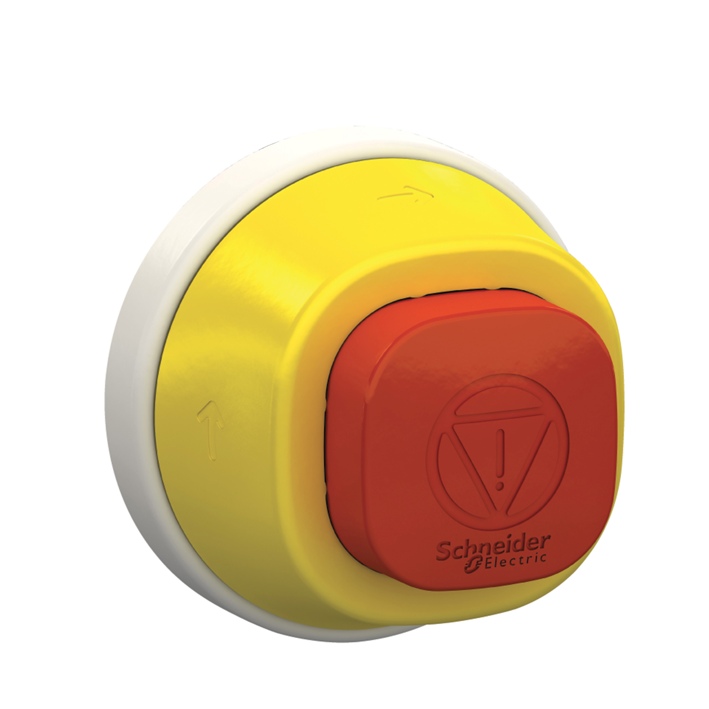 Schneider Electric-ZB5AS84W2B-Harmony XB5 - tête bouton arrêt d'urgence lumin - pousser tourner - rouge - 24V