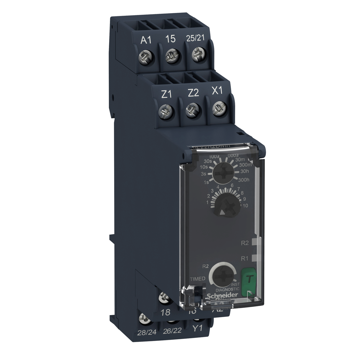 Schneider Electric-RE22R2MWMR-Harmony Time RE22 - relais tempo - 2OF - Wt W - 1s à 300h - 24V à 240VACDC