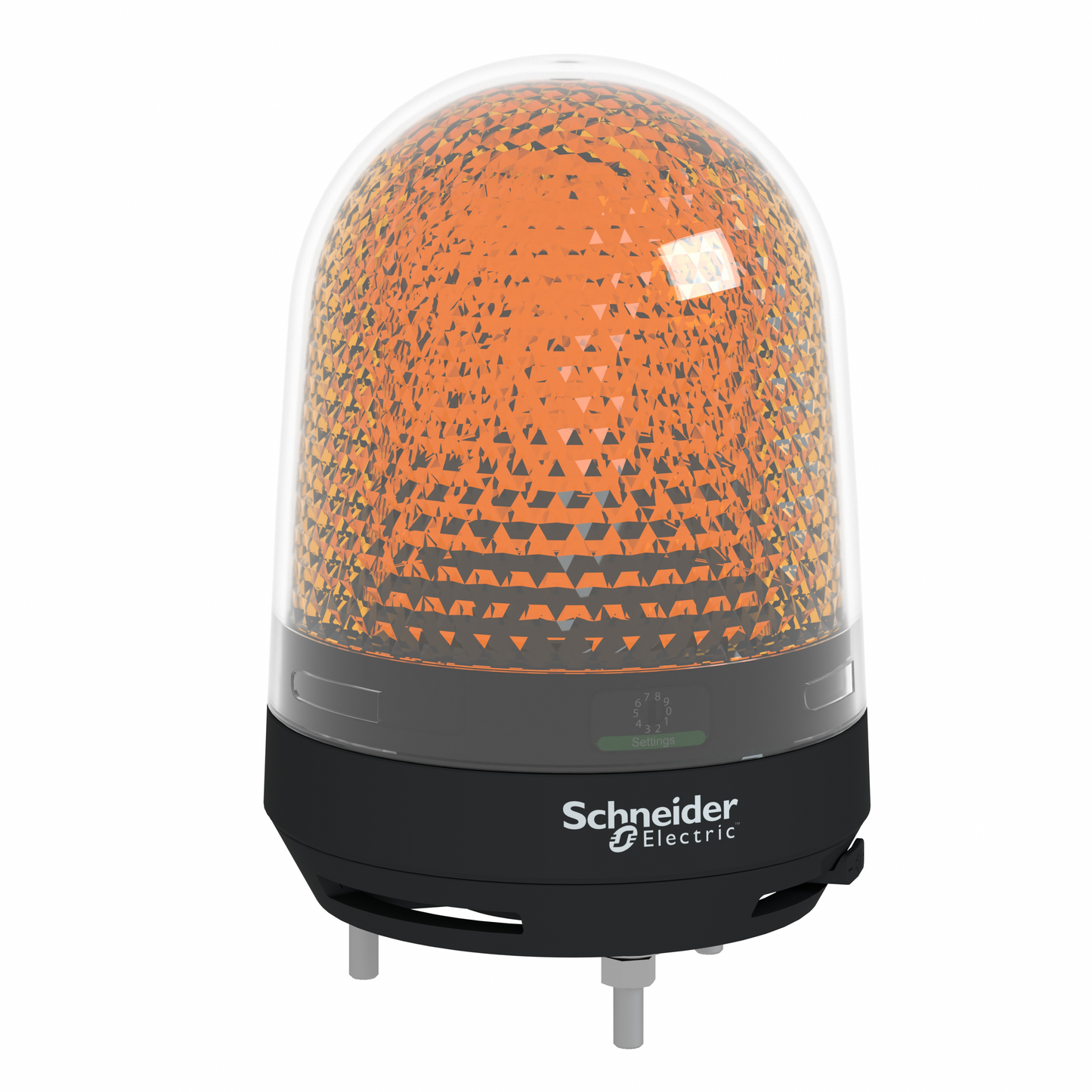 Schneider Electric-XVR3B05S-Harmony XVR3 - feu tournant orange - avec buzzer - 12-24Vcc