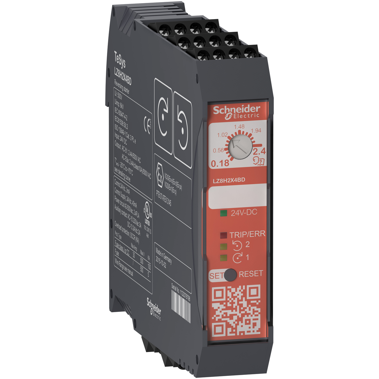 Schneider Electric-LZ8H6X5BD-TeSys H - démarreur hybride - 2 sens - 3kW 400V - commande 24Vcc