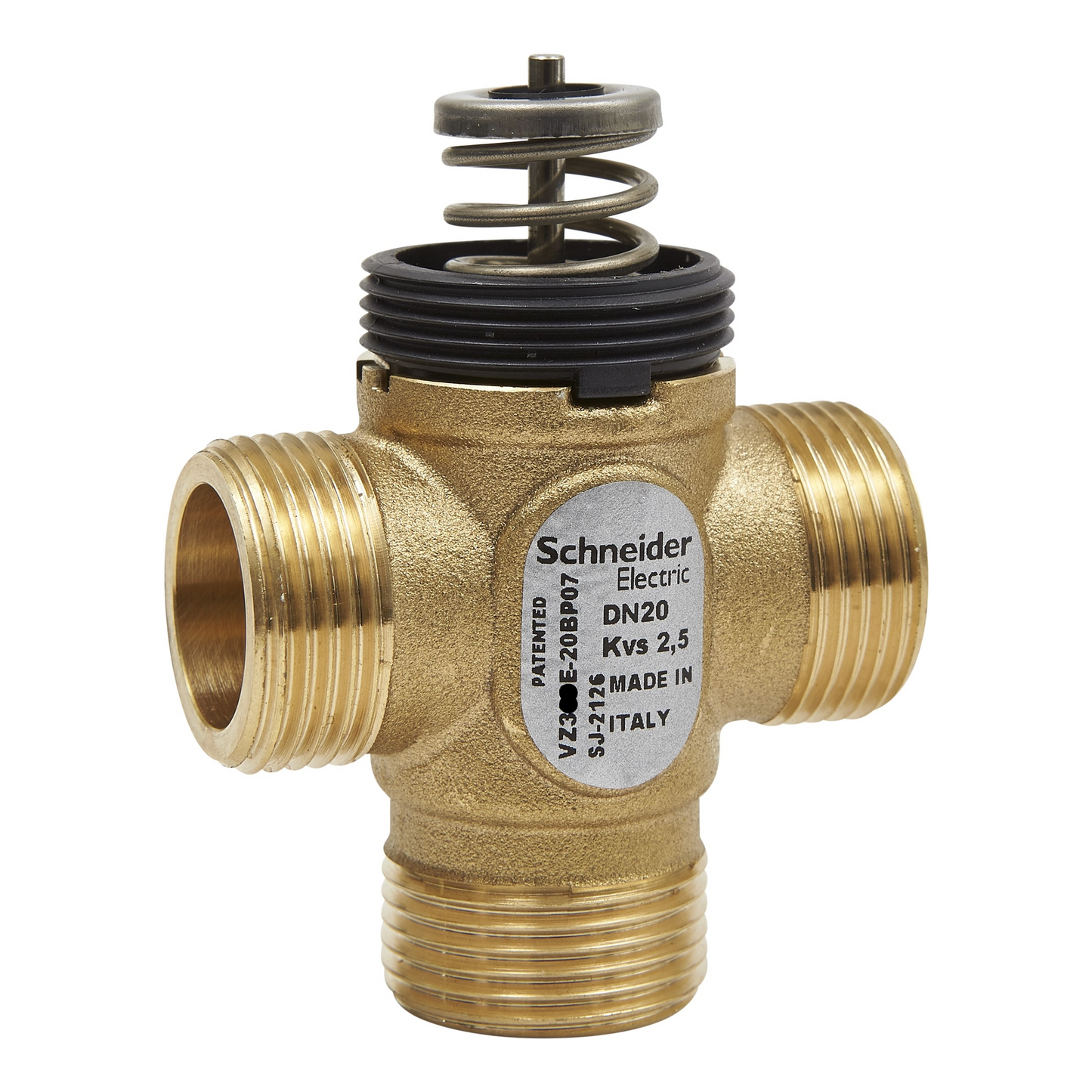 Schneider Electric-VZ319E-20BP07-Vanne 3 voies laiton filetée PN16 DN20 Kv2,5 course 5,5mm