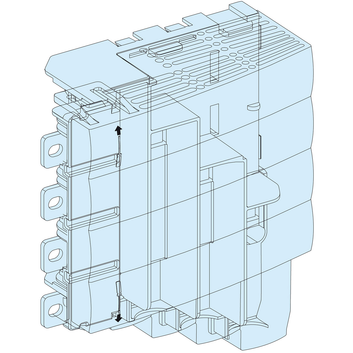 Schneider Electric-LVS04067-Bloc arrivée NS-INS250 bas