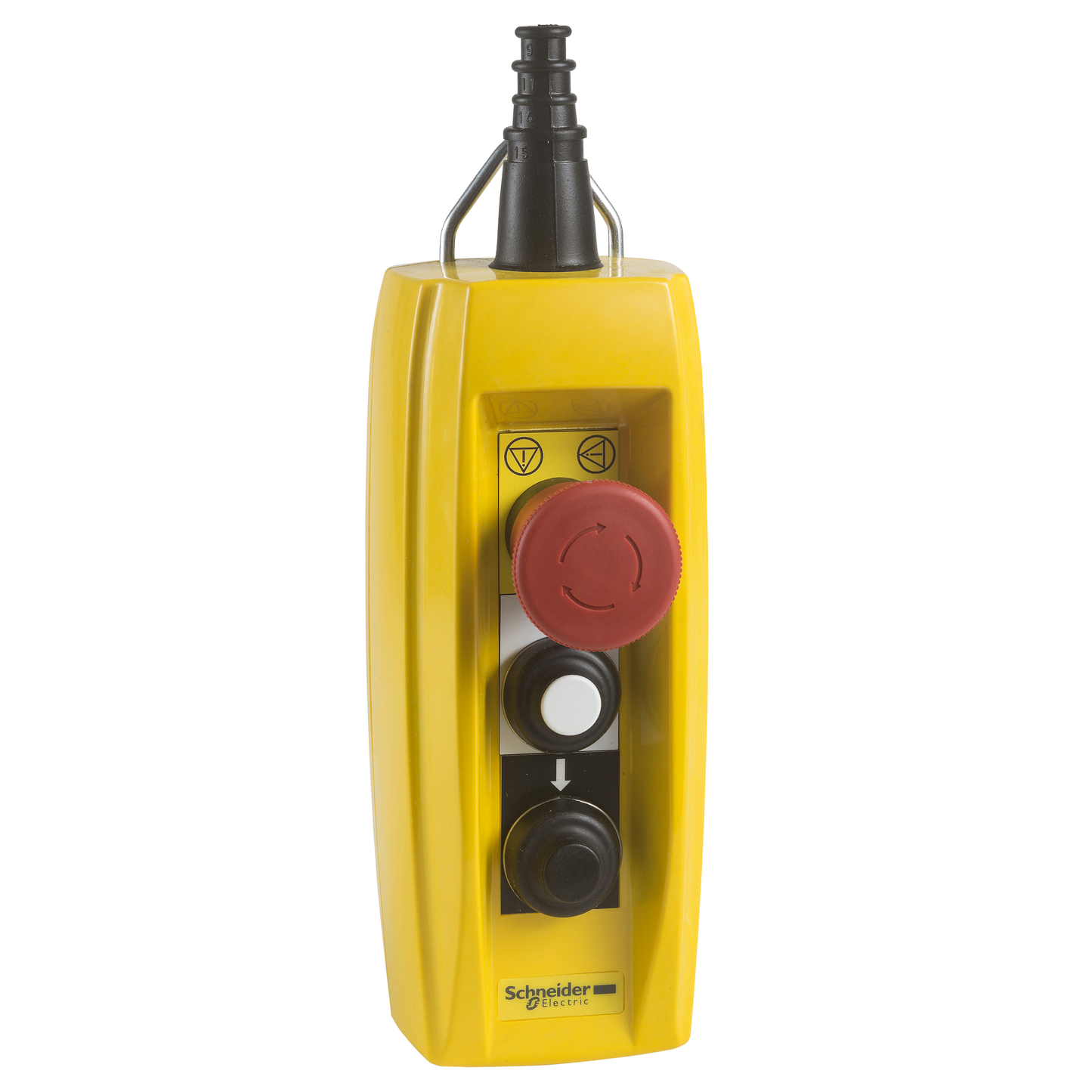 Schneider Electric-XACB3201-Harmony XACB - boîte pendante - 2 poussoirs 1 arrêt d'urgence