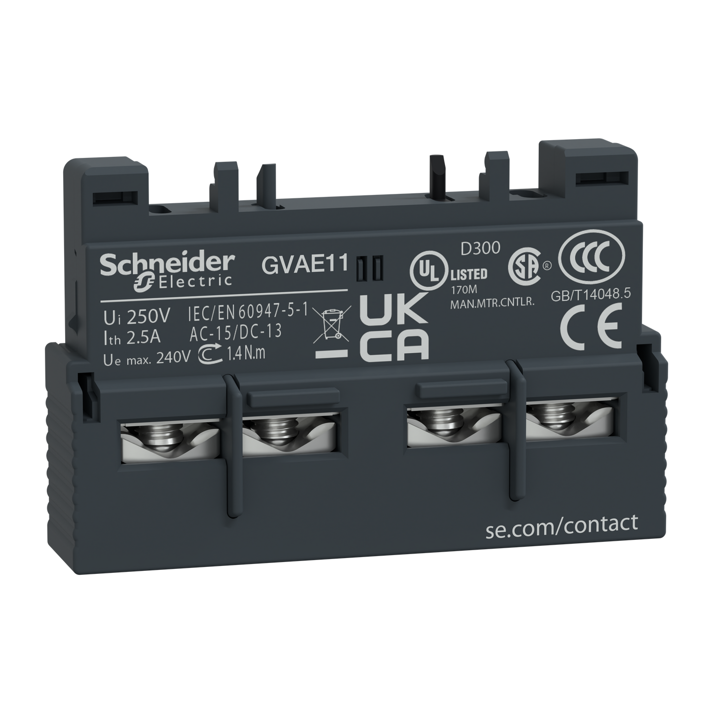 Schneider Electric-GVAE11-TeSys GV - contact auxiliaire - 1O+1F