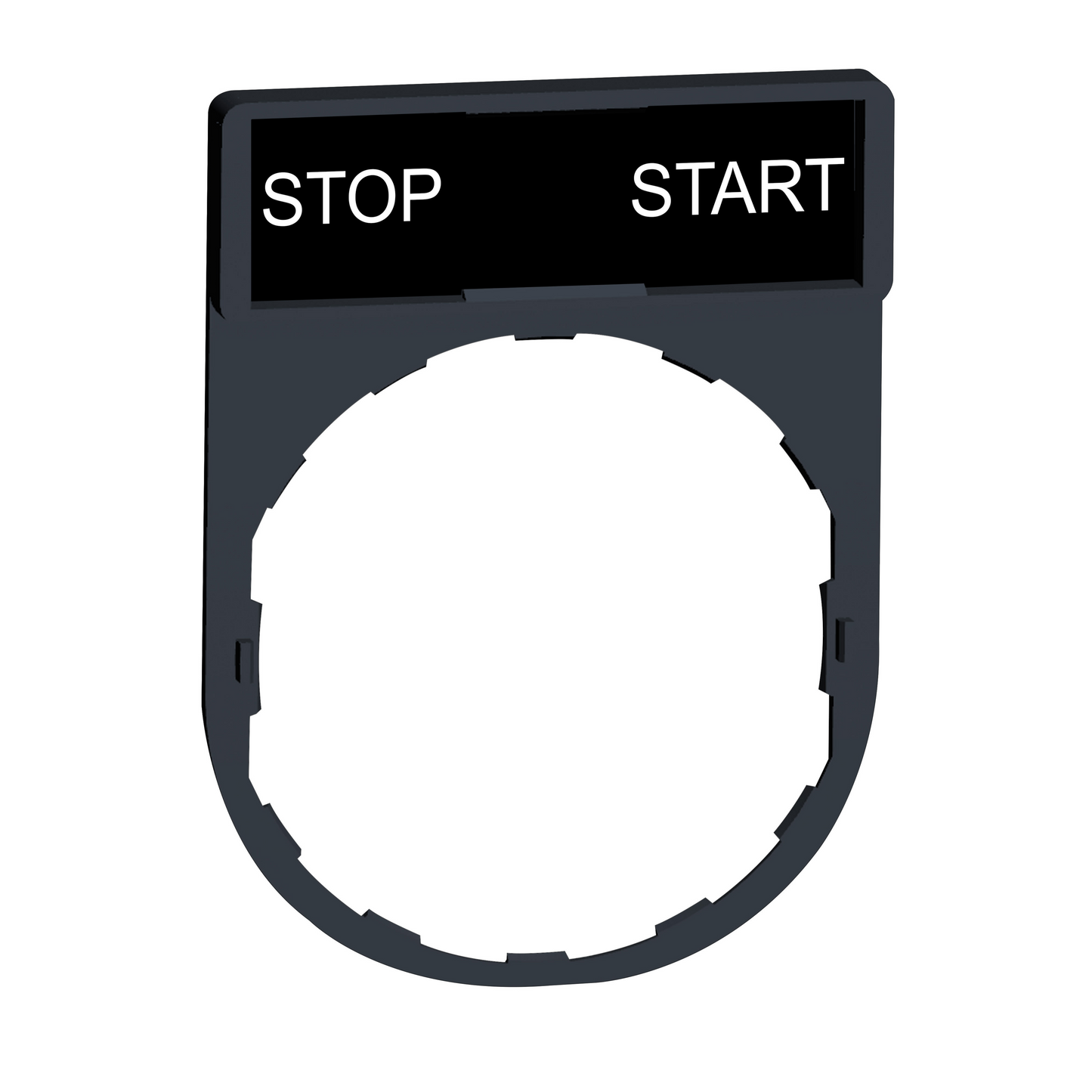 Schneider Electric-ZBY2366-Harmony - porte-étiquette 30 x 40mm - Ø22 - avec étiquette STOP-START