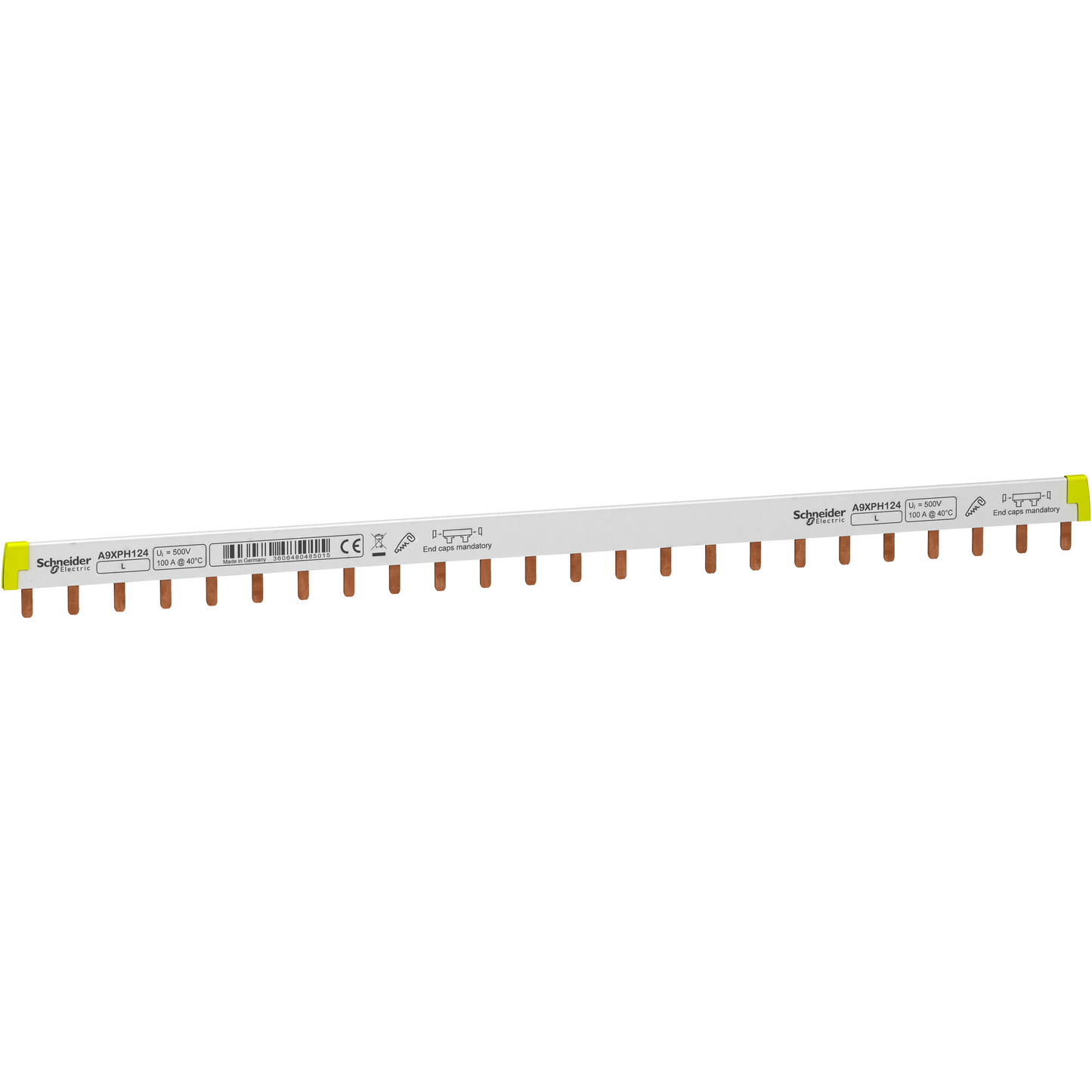 Schneider Electric-A9XPH124-Acti9 iC60 - peigne à dents - 1P - 100A - 24 modules de 18mm