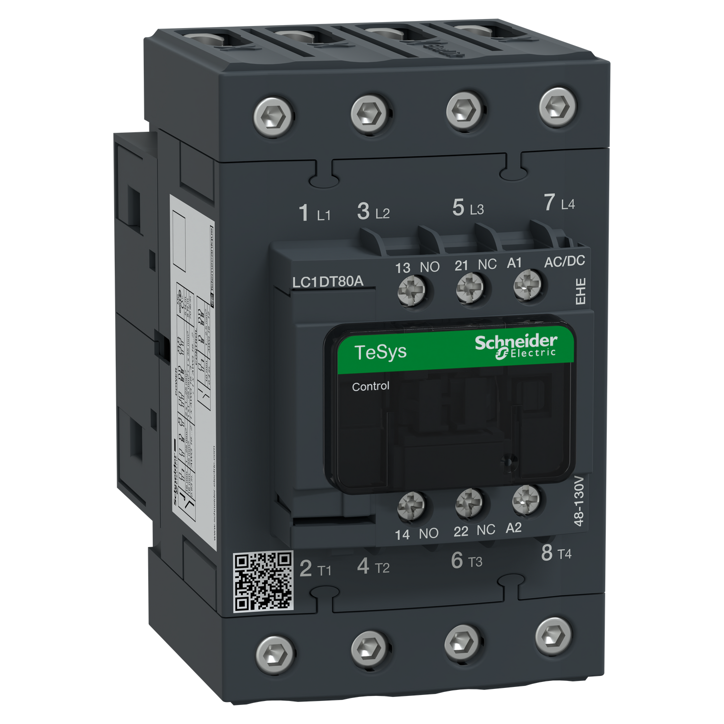 Schneider Electric-LC1DT80AEHE-CONT 4P 440V 80A 48 130V